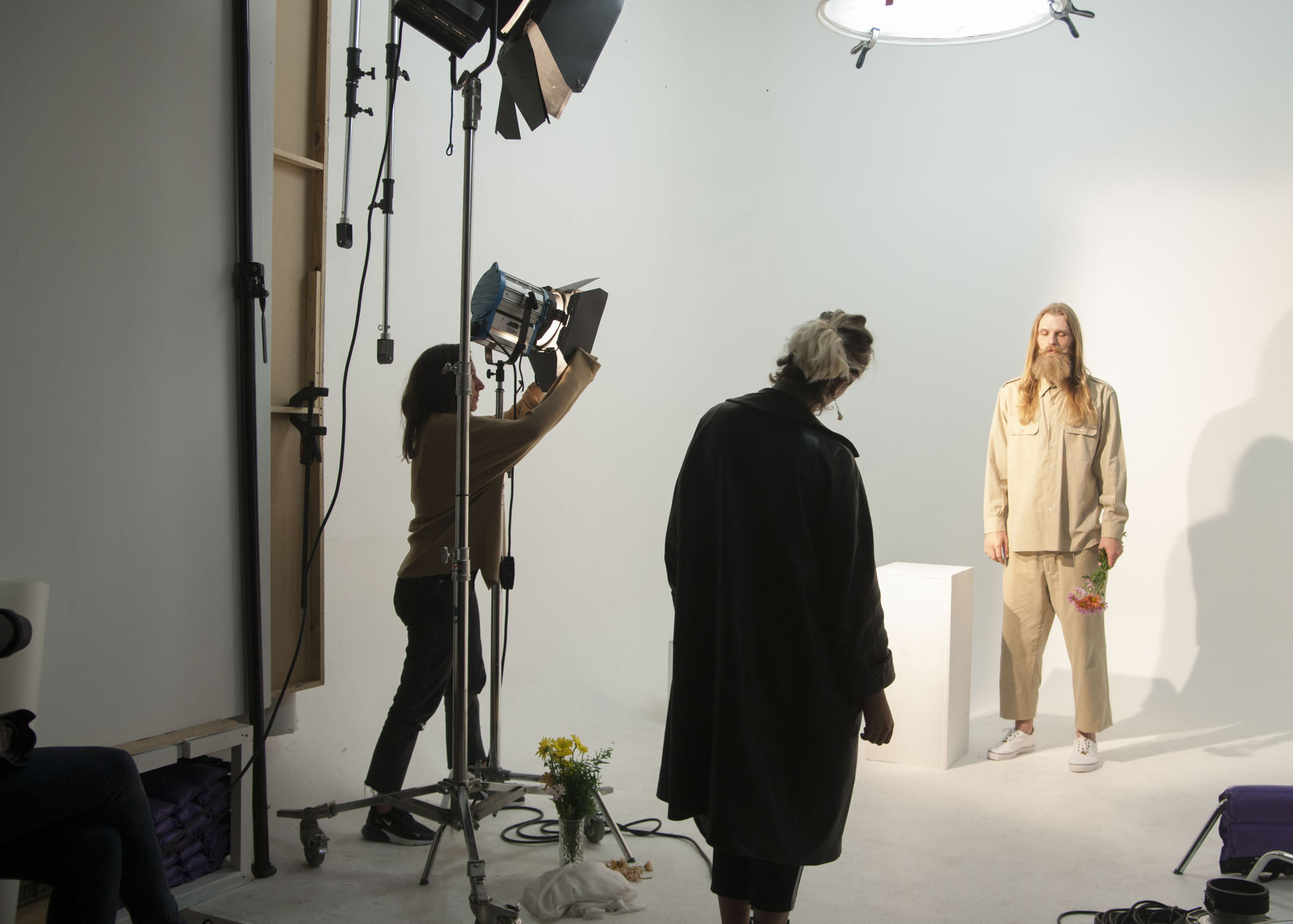 Referencia de esquema de iluminación para producción de moda